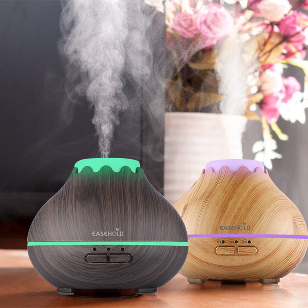 400ml Aroma Essential Oil Diffuser Ultrasonic Air Humidifier with Wood –  Introvert Palace